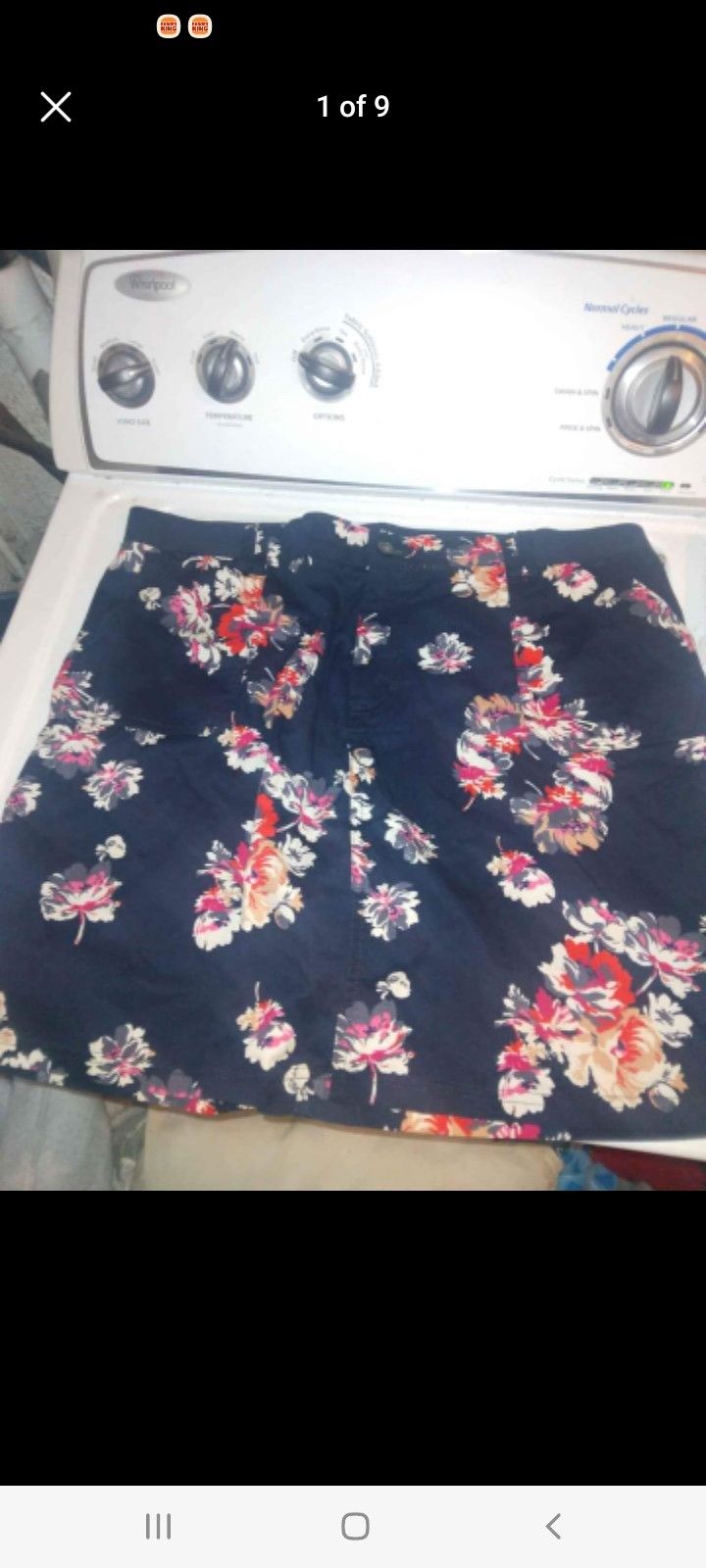 Woman Navy Blue Size 16 Skirt 