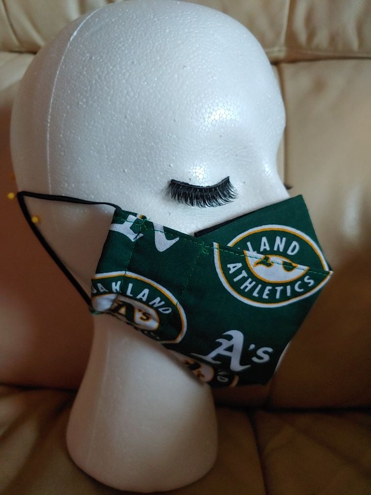 Oakland A's 3D face mask