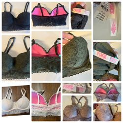Brand New Womens Bras Size 34D, Small, Medium. Victoria’s Secret 