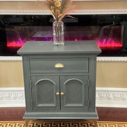 Stunning oversized nightstand Refinish Height- 31”, Wide- 28”, Depth- 18”