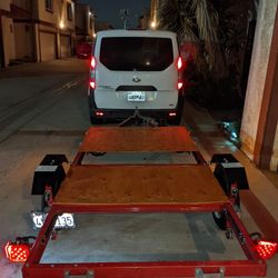 Harbor Freight 4x8ft 5 Lug Folding Trailer