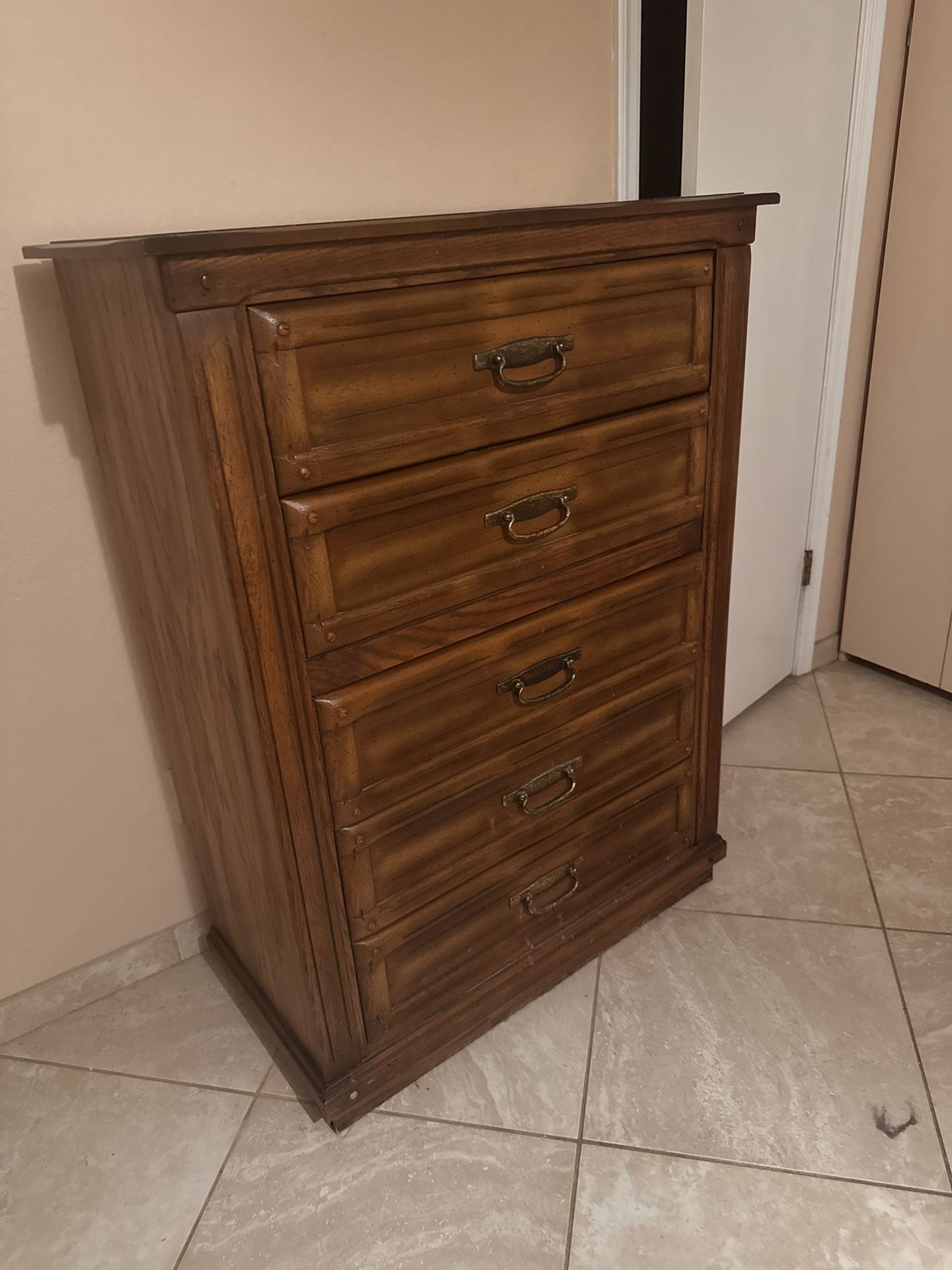 Tall Wooden Dresser