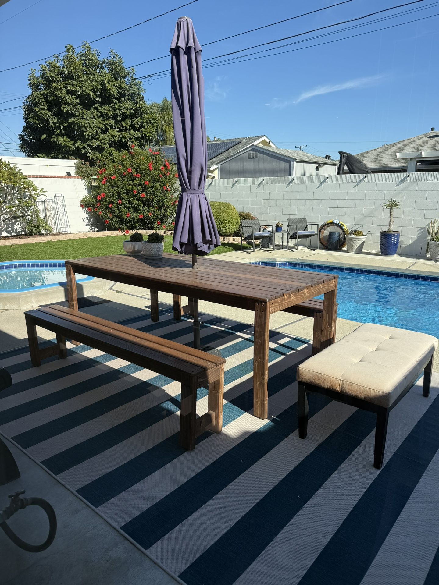 Hand Crafted Patio Dining Table