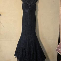 Amelia Couture navy blue dress
