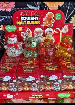 Jumbo Squishy Malt Sugar Christmas Toys Set