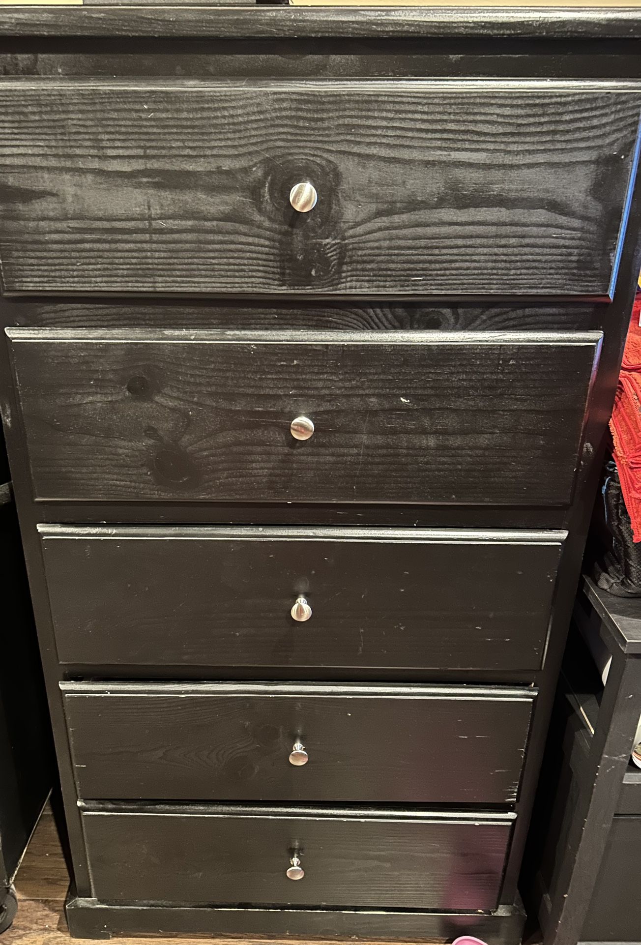 Black Wooden Dresser Set