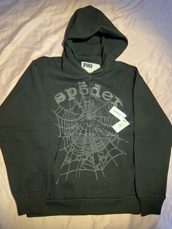 Sp5der Web Pullover Hoodie Black