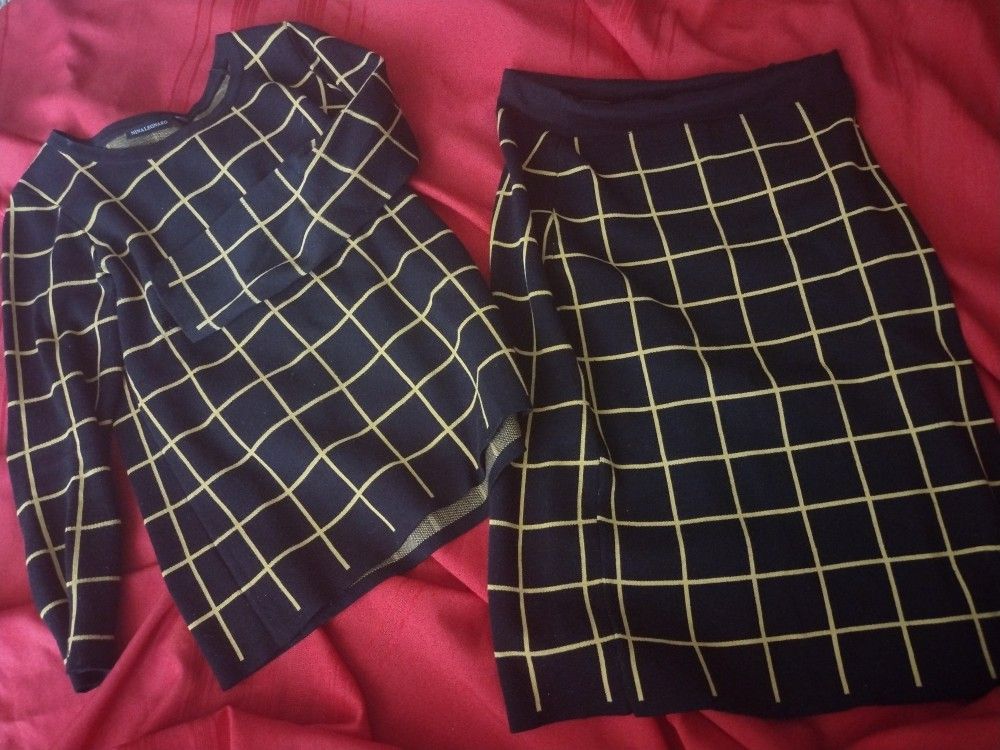 Black And Yellow 2 Piece Set 