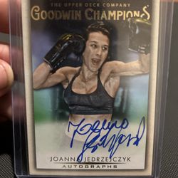 Joanna Jedrzejczyk Autographed UFC card