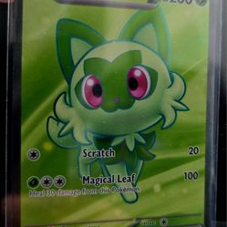 Authentic Raw Pokémon Card SPRIGATITO EX