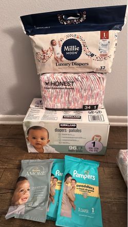 Diapers size 1 and 6