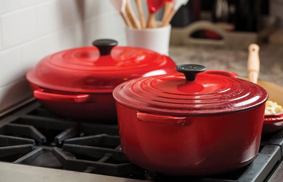 Le Creuset qt round Dutch oven qt braiser