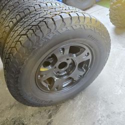 4 CHEVROLET SILVERADO RIMS AND TIRES LT285-70R17 $500 