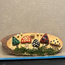 Handmade Mushroom Plaque 
