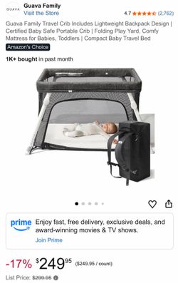 Guava Family travel crib