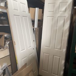 Door Interior door Hollow core door No frame or handles  Actual dimensions of the door  29.75”x 95” - double doors 1 pair   Price per door