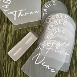 Table Seating Number Stand