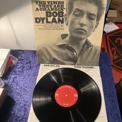 Bob Dylan – The Times They Are A-Changin - 1965 Columbia 2 Eye MONO LP VG+ RE