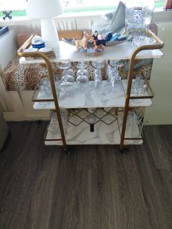 Wine Rack With The Glasses