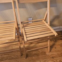 2 Wooden Chairs