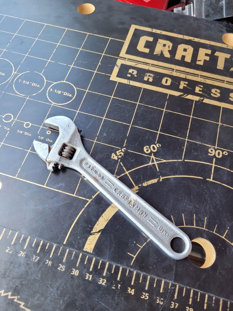 Craftsman USA 6" Adjustable Wrench Vintage