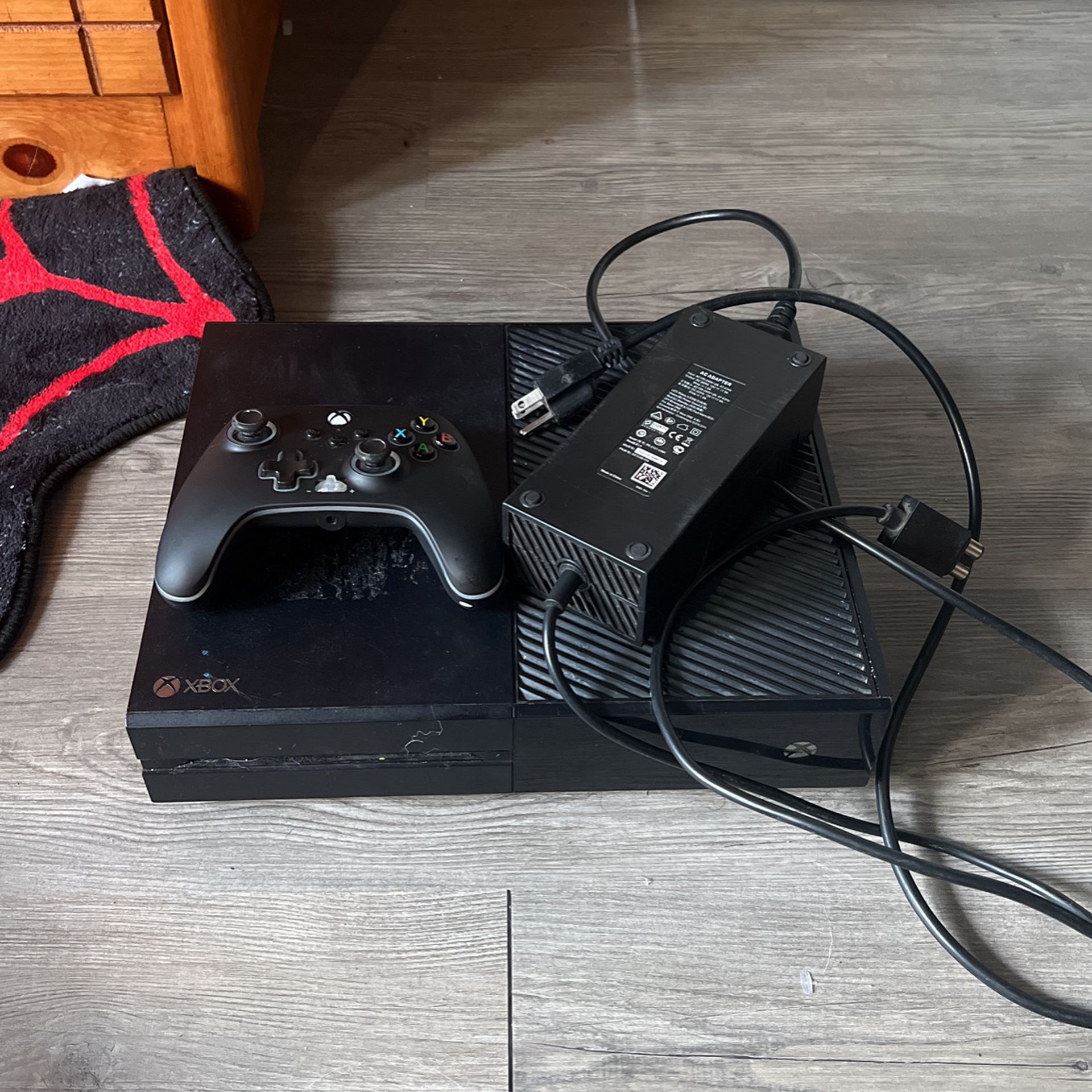 Xbox One With Controller And Cords 