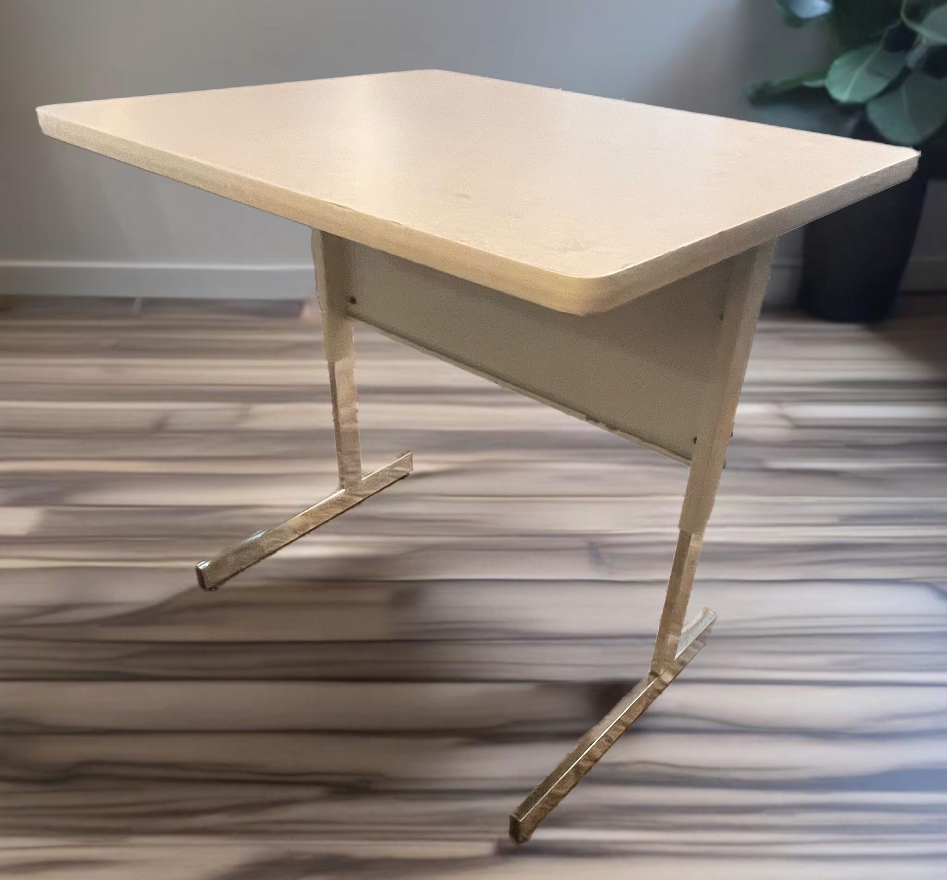 Adjustable Height Steel Utility Desk w/ Formica Tabletop
