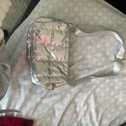 silver cute purse 