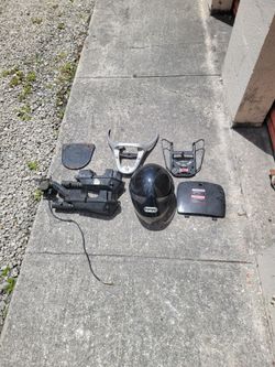 Scooter Luggage Racks, Helmet (L), Gy6 50cc Air Filter With Carburetor. $25 OBO  !!!