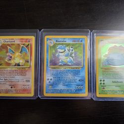 Pokemon Base Set Charizard Blastoise Venusaur