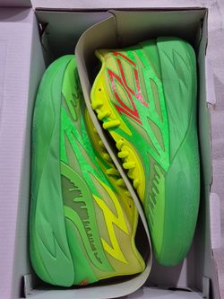 The limited-edition PUMA LaMelo Ball MB.02 x Nickelodeon "Slime"
