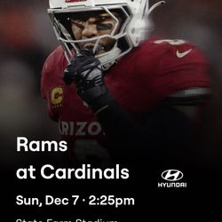 Rams vs Cardinals -Lower Level Aisle Seats!
