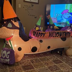 Outdoor Halloween Decoration, Inflatable Dachshund 