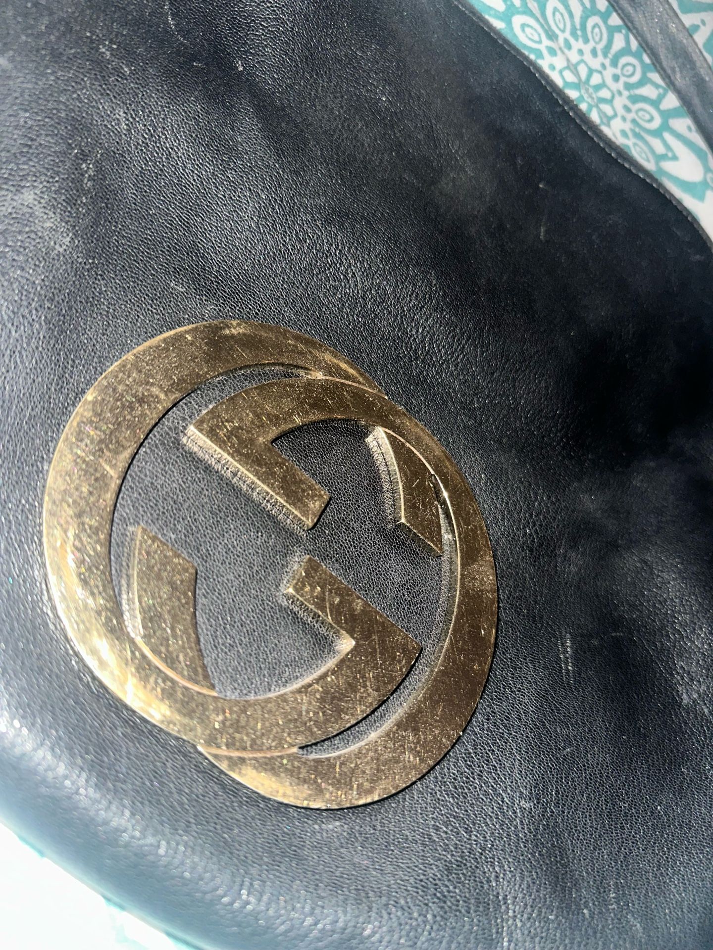 Classic Gucci Genuine Leather Hobo Bag