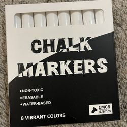 White Chalk Markers 8pack