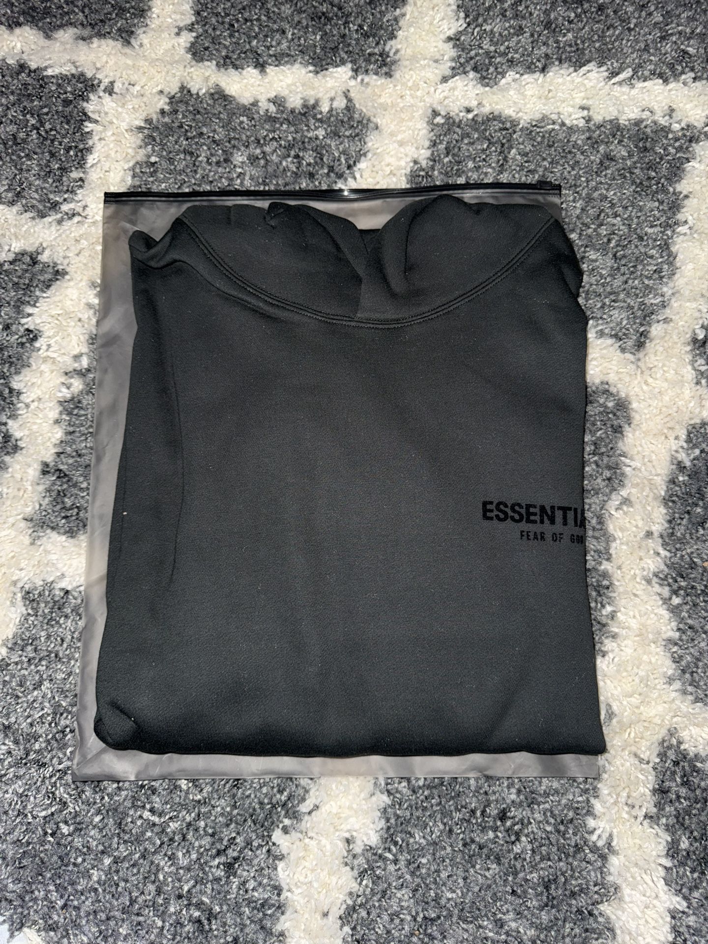 Essential Fear of God black hoodie