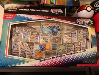 Prismatic Evolutions Lucario ex & Tyranitar ex Premium Collection