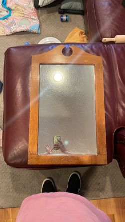 Wooden Framed Wall Mirror