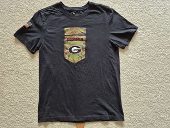 Men's Nike Georgia Bulldogs Veterans Camo Shirt, Black, S