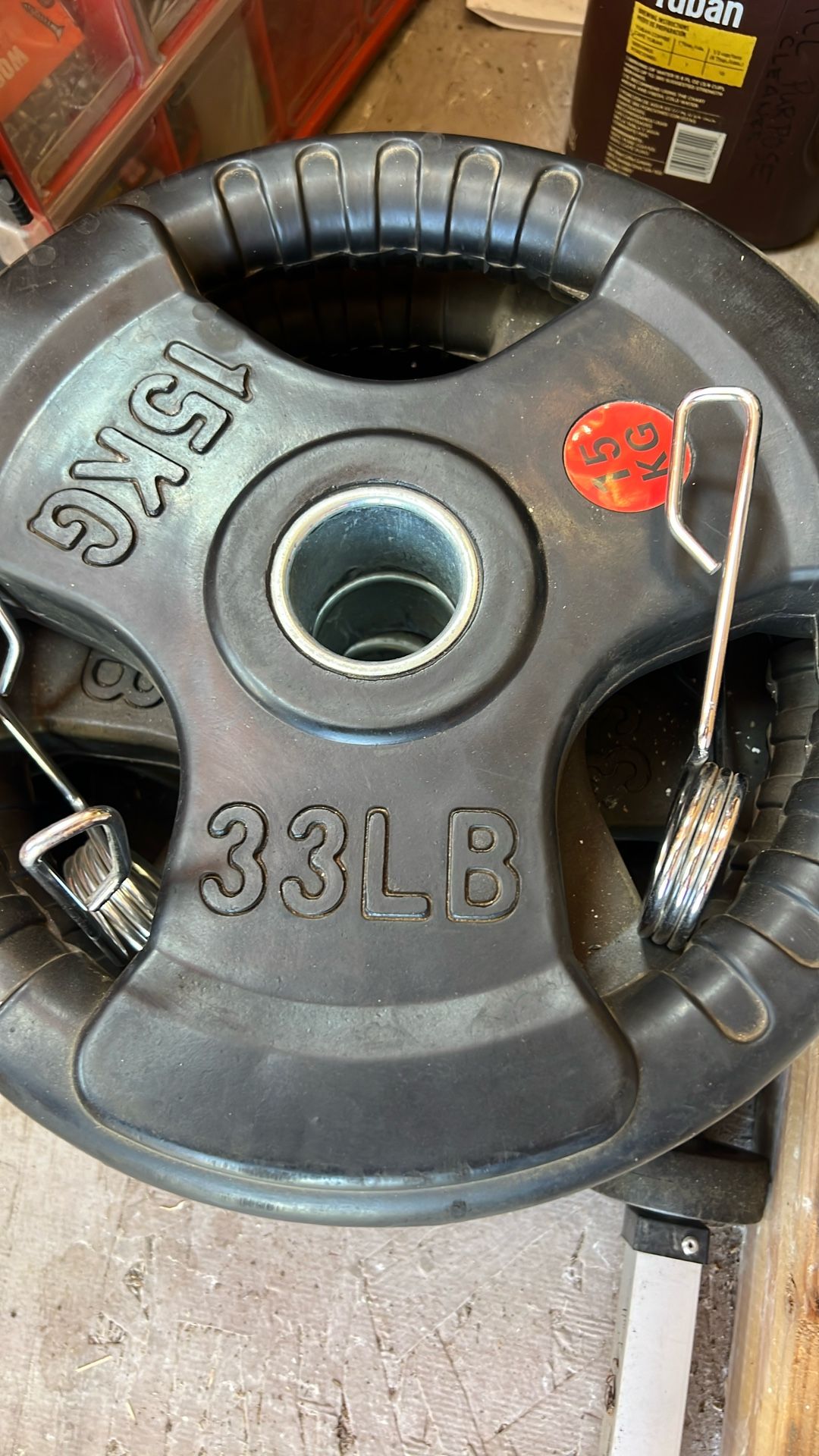 Weights Plate Weights 2 Inch For Barbells Rubber Coated