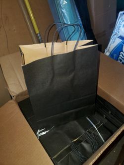 Black Bags With Handles 10x10x5