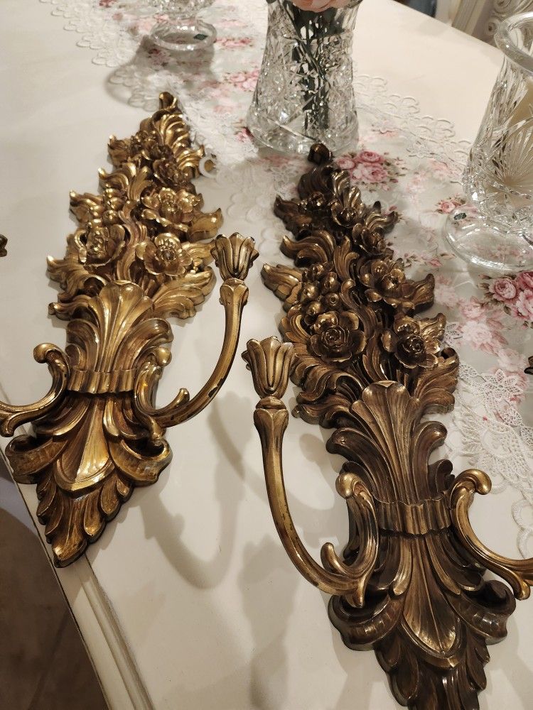 A Pair Of Sconces, Read Descriptions Please