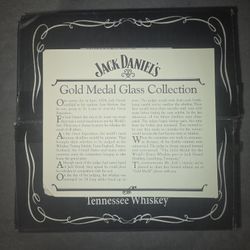 Set of 4 Jack Daniels Gold Medal St Louis Exposition 1904 Whiskey Glass Duratuff
