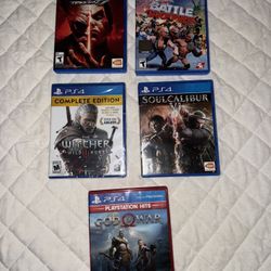 PS4 GAMES. Like New. (Sold separately or together)