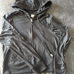 Woman’s Size Medium Athletic Zipper Sweater With Hood New Never Worn 