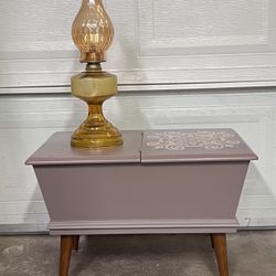 Vintage Wooden Table & Storage 