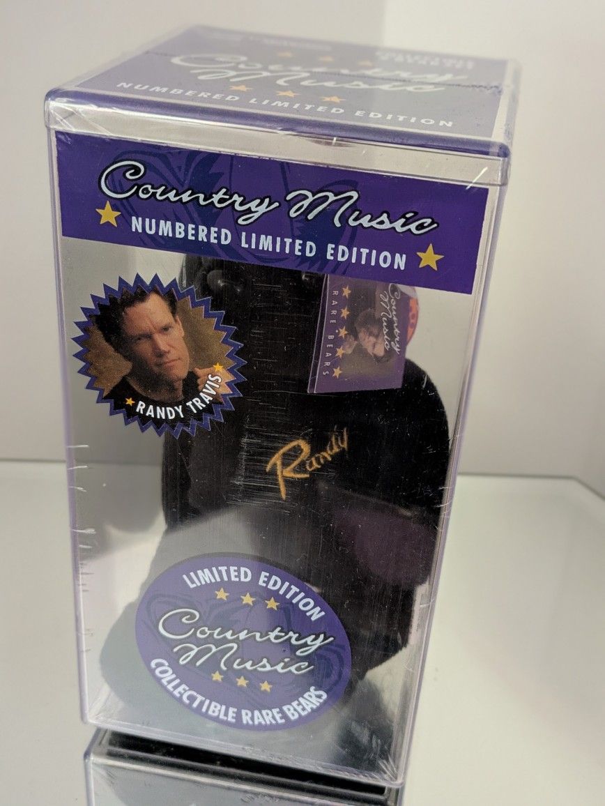 Randy Travis Country Music Numbered Limited Edition Collectible Rare Bear