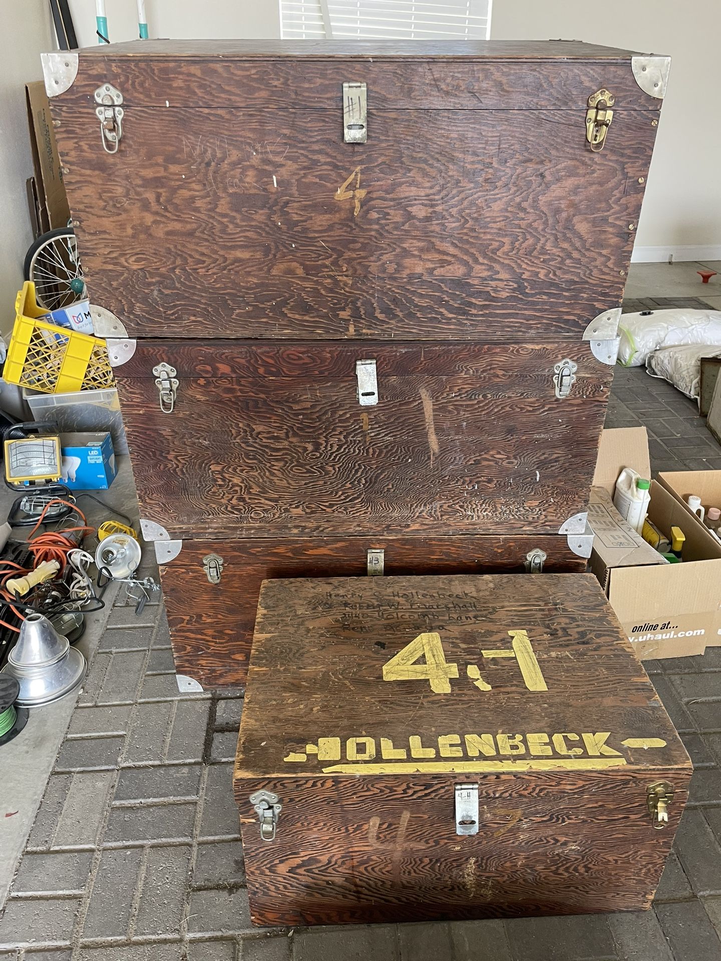 Large Wooden Trunks
