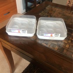 Cupcake Carry Containers With Lids New