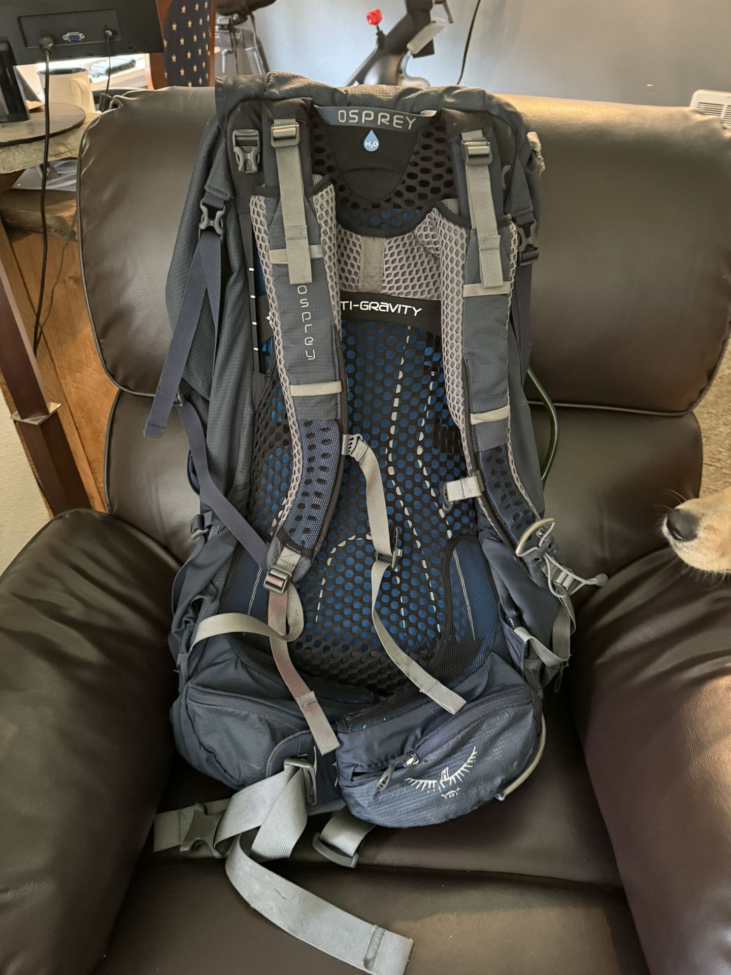 Osprey Atmos AG65 L adjustable backpack